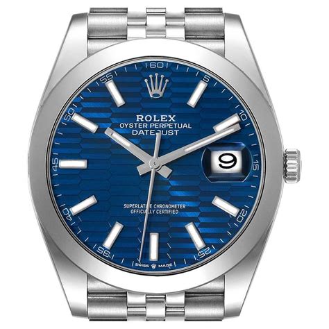 rolex datejust jubile quadrante blu|rolex datejust 126300.